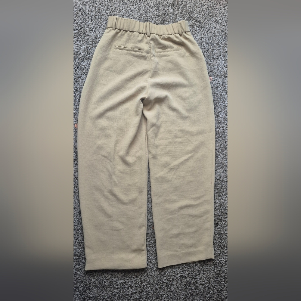 a new day Tan Elastic Waist Wide Leg Pants